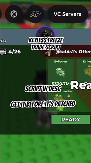 Steal a Brainrot hack keyless freeze trade unpatched #sab #script #stealabrainrot