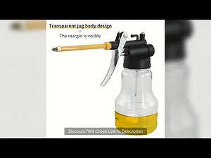 New 250ml Transparent Oil Can Oiler Lubrication Oil Plastic Machine Pump High Pressure Pump Oiler Gr