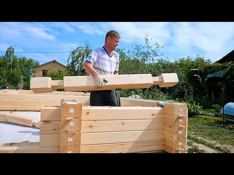 We built a timber house. Step by step construction process
