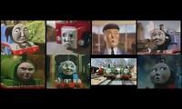 Mix of 8 videos from youtube : 8 Thomas and Friends episodes playing at once (Japanese)