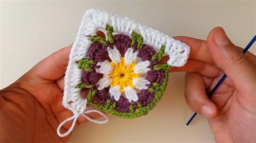 Cute Crochet Multicolor Motif | Multicolor Motif Crochet Tutorial