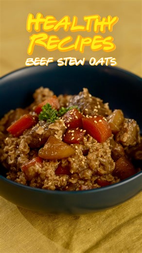 Cooking oats do not always have to lean sweet. 🌾 They work surprisingly well in savory dishes because they absorb flavor while adding body and texture. Oats are also naturally high in fiber, which helps keep you full longer and supports heart health. A simple way to rethink oats as a nourishing, balanced dinner at home. 🥣 OATMEAL BEEF STEW Ingredients: 500g beef short ribs or brisket, cut into chunks 1 onion, quartered 4 cloves garlic, crushed 1 thumb-sized piece ginger, sliced ¼ cup soy sauce