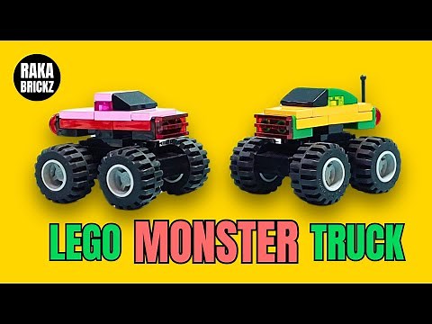 UNSTOPPABLE MINI LEGO Monster Truck MOC with Technic Suspension (EASY Tutorial)