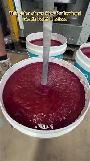 Industrial Paint Mixing: Deep Magenta #MixingPaint #FluidArt #CreativeProcess #shorts