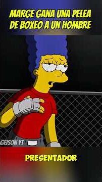 Marge gana una pelea de boxeo a un hombre #lossimpson Homero Bart