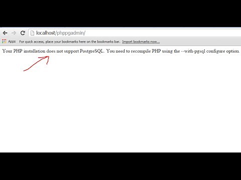 Phppgadmin problem : Your PHP installation does not support PostgreSQL. You need to recompile PHP