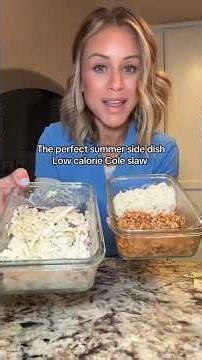 This creamy, high-protein coleslaw is the easiest side #HealthyRecipes #MacroFriendly #EasyRecipes