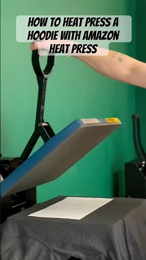 How to heat press a hoodie with a amazon heat press #shorts #recommended #amazonfinds
