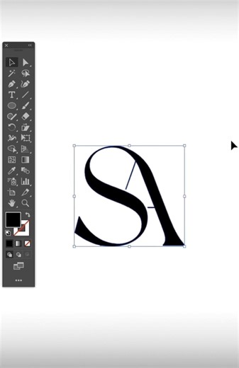 Create a Stunning “S A” Logo Design in Adobe Illustrator | Modern Logo Design Tutorial
