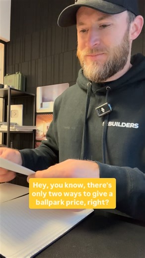 Nicholas Schiffer on Instagram: "comment Ballpark Pricing and I will send you the show notes from the weeks @moderncraftsmanpod podcast where we discuss why you shouldn’t provide ballpark pricing and how to handle the push back you might get from a client."