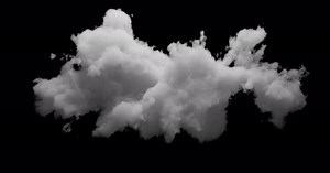 3D Cloud with alpha channel and looping animation