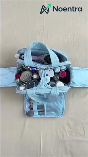 Large Capacity Women's Travel Makeup Bag & Toiletry Organizer