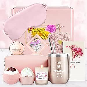 Gifts for Women Novelty Coffee Mug Gift Set for Her, Unique Gift Set for Women Mom Best Friends Sister Wife Girlfriend Bestie Female Coworker (Pink-40)