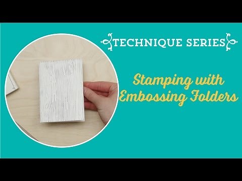 Stamping with Embossing Folders