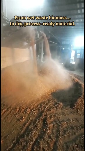 Waste Biomass to Dry Output | Infinite Dryer | Biomass Drying Technology #biomasspellet