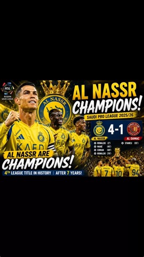Al Nassr Crowned Saudi Pro League Champions 🏆