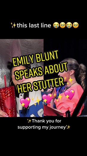Emily Blunt Opens Up About Her Stutter Journey | Stutter Awareness