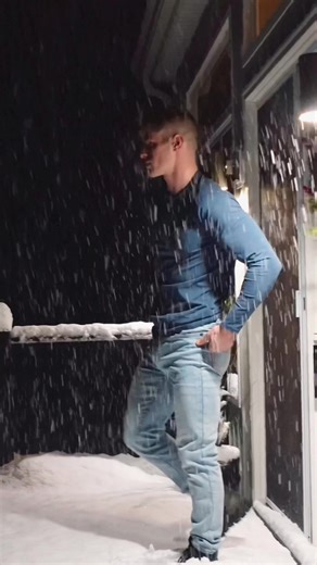 snowy night vibes #fyp #explore