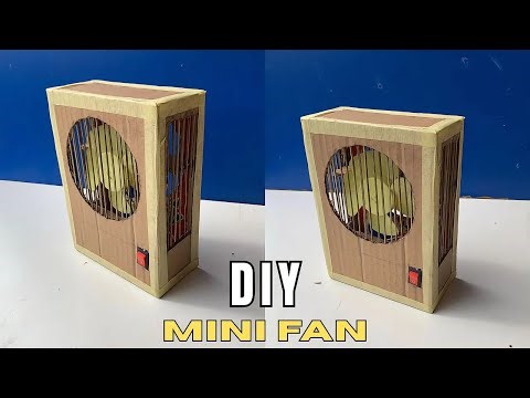How to Make a Mini Fan Using Cardboard | Step by Step | School Project….
