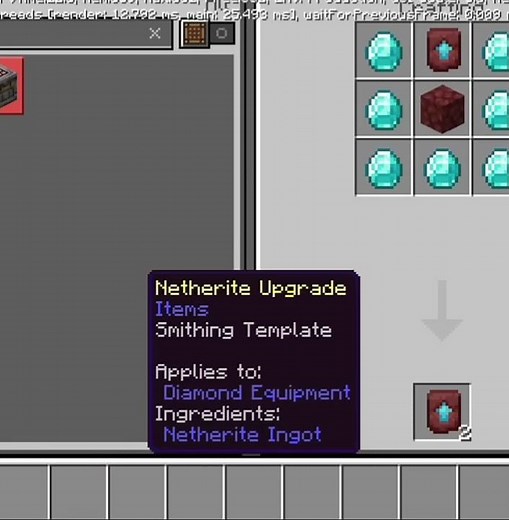 How to make Netherite Upgrade(Smithing Template)