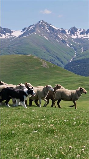 🐑 Regardez ce Border Collie Maîtriser un Troupeau de Moutons !