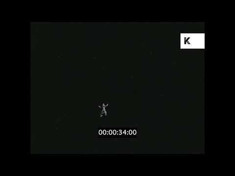 Astronaut Floating in Space, 1960s Special Effects, Sci Fi, 35mm