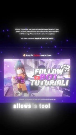 How to bot followers on Roblox 😈 (follower bot) #roblox #robloxedit #shorts