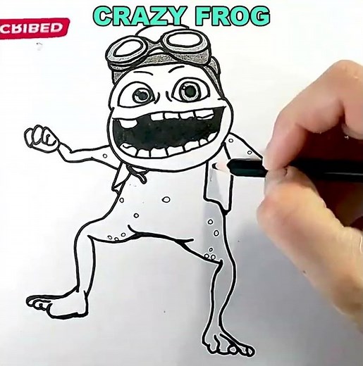 Dibujamos y Coloreamos a Crazy Frog | La Rana Loca