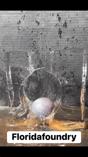 26K views · 235 reactions | MRHCB vs ice 流 #Satisfying #Experiment #ASMR #Science | Florida Foundry | Facebook