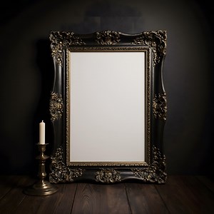 8x10 Gothic Vintage Frame Mockup | Poster Mockup | PSD Frame Mockup | Frame Mockup | Wall Art Frame Mockup | Gothic Picture Frame Mockup | - Etsy