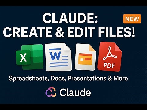 Claude’s New File Power | Create & Edit Excel, Docs, Slides & PDFs with AI ⚡