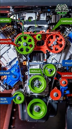 The engine distribution system