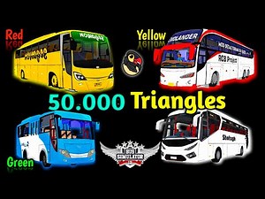 🚚50.000 Triangles Bus Mods Available in Bus Simulator Indonesia by Maleo 4.0.4🏕 | Bus Gameplay