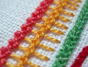 Knotted Pearl Stitch Video