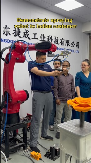 Spraying robot #automation #machine #industrialrobots #spray #robot