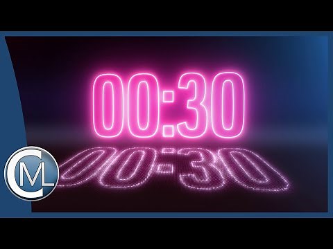 30 seconds countdown (NEON Glow Edition) & voice over ⏰