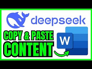 How To COPY CONTENT From DeepSeek AI To MS Word/Google Docs (QUICK & EASY) 2025