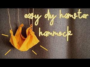 Easy DIY Hamster Hammock | No-Sew Tutorial