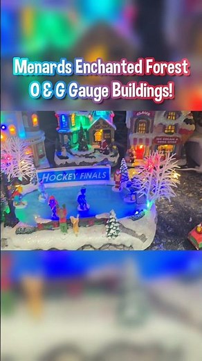 Menards Holiday 2025 Enchanted Forest Buildings for O Gauge & G Gauge / LGB Model Trains!