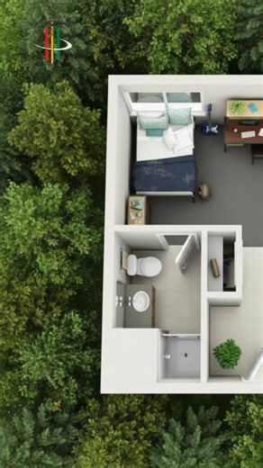 7.2K views · 59 reactions | Small Studio 3D Floor Plan Design | Smart...