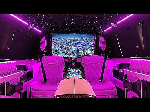 Mercedes Benz V 300 d VIP Bus - Ultra Luxury Travel Van with Starlight, Apple TV & PS5 !