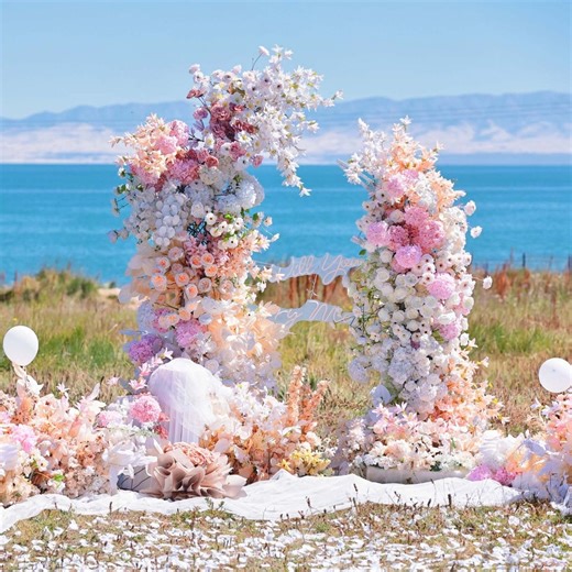 Elegant Artificial Flower Archway – Wedding Ceremony Backdrop - Etsy