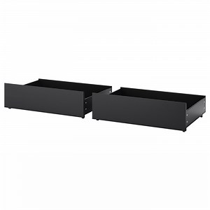 MALM Bed storage box for high bed frame, black-brown, Full/Double/Twin/Single  - IKEA