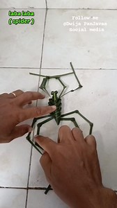 3K views · 32 reactions | Cara membuat laba laba(spider) dari daun kelapa . #tutorial #labalaba #spider #daunkelapa #mainanedukasi #mainantradisional #idekreatif #kreasijanur #coconutleafcraft #palmart #kerajinantangan #diy @sorotan Dewa Ayu Triana Dewi | Dwija PanJavas | Facebook