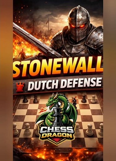 Stonewall Dutch Defense 🔥 Crush White Fast! #chess #shorts #stonewalldutch #dutchdefense