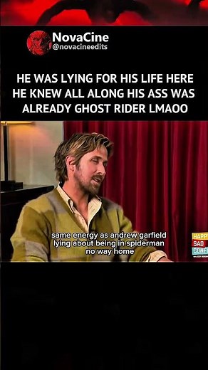 When Ryan Gosling Lied Straight to Our Faces About Being Ghost Rider 😭🔥#ghostrider