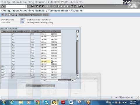 SAP MM Valuation and account determination