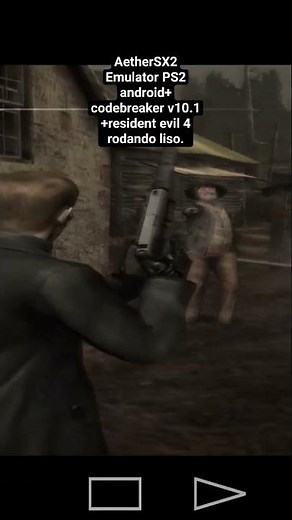 AetherSX2 Emulator PS2 android +codebreaker v10.1+ resident evil 4 rodando liso 60fps HD 720p