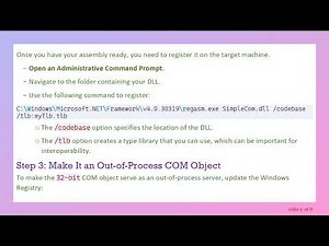 Troubleshooting: How to Call a 32-bit COM from a 64-bit C# Application