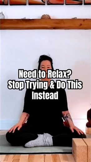 Stop Trying to Relax… Do This Instead | #stressrelief #acupressure #meditation